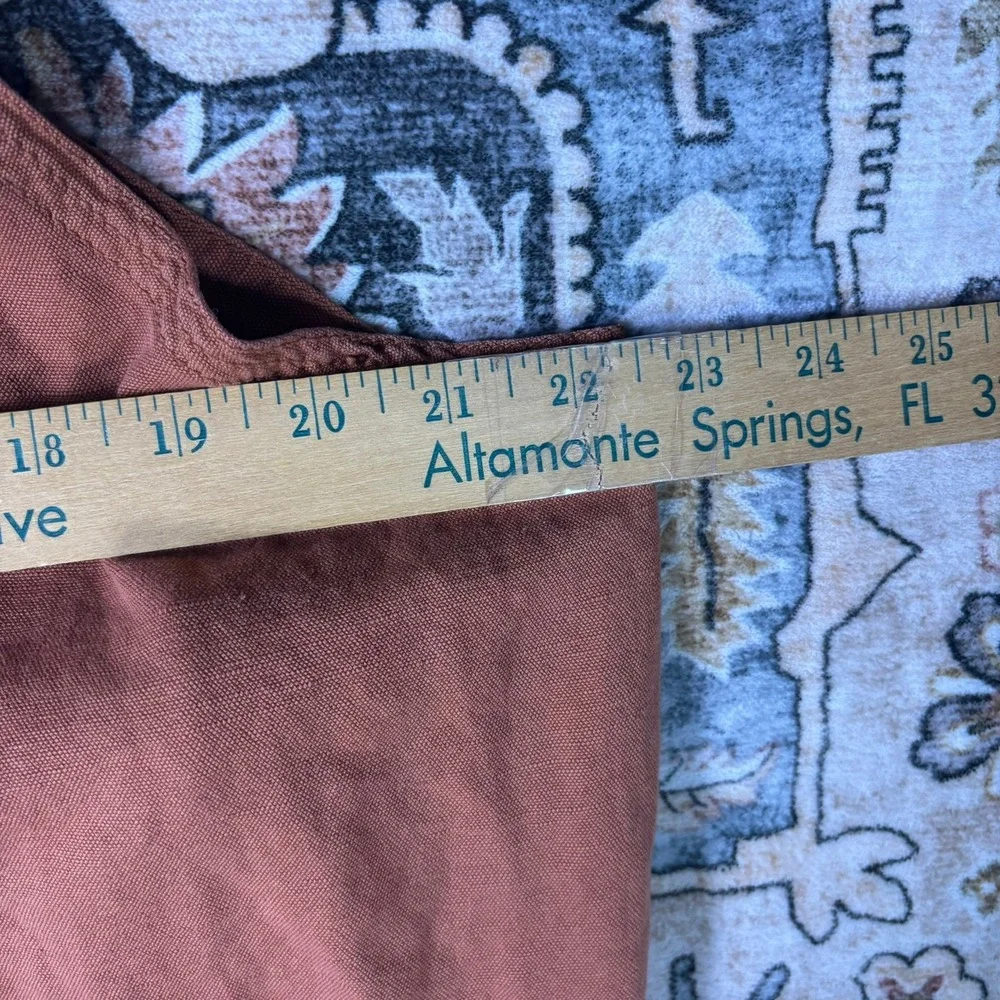 Hedley & Bennett Crossback Apron Rust Orange Cotton Linen Blend Pockets Kitchen